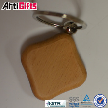 Promotion cheap puzzle wooden keychain